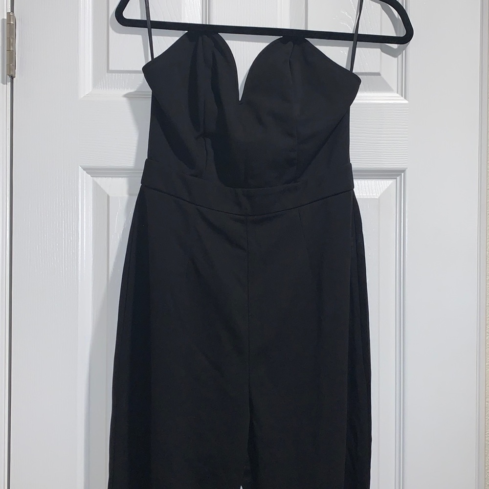 Never worn black strapless pants suit!! ✨